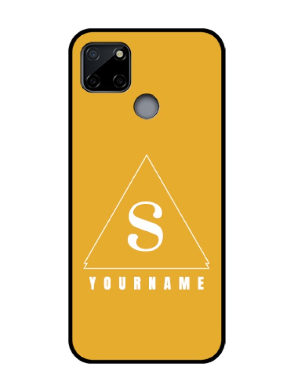 Custom Realme C12 Custom Metal Phone Case - Simple Triangle Design
