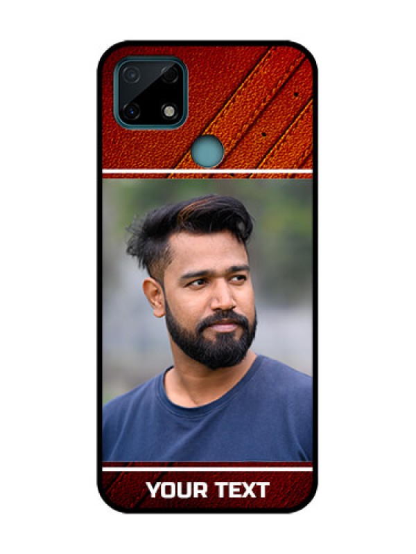 Custom Realme C25 Custom Metal Phone Case - Leather Phone Case Design