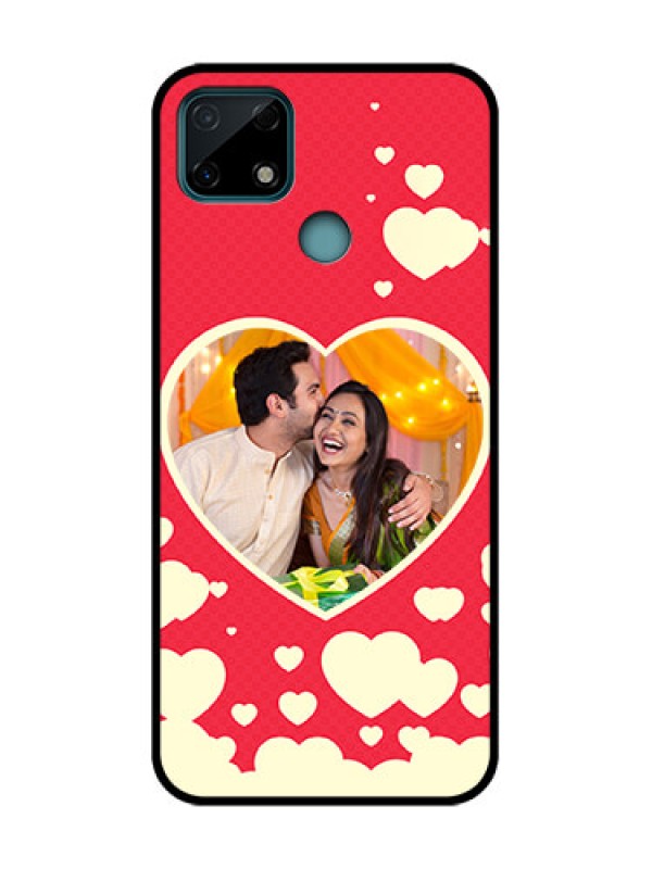 Custom Realme C25 Custom Metal Phone Case - Love Symbols Phone Cover Design