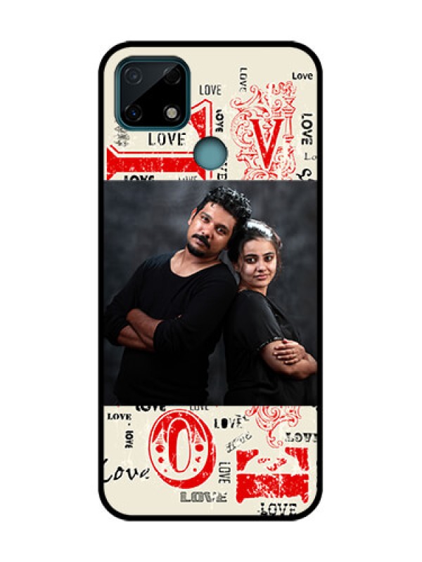 Custom Realme C25 Custom Metal Phone Case - Trendy Love Design Case