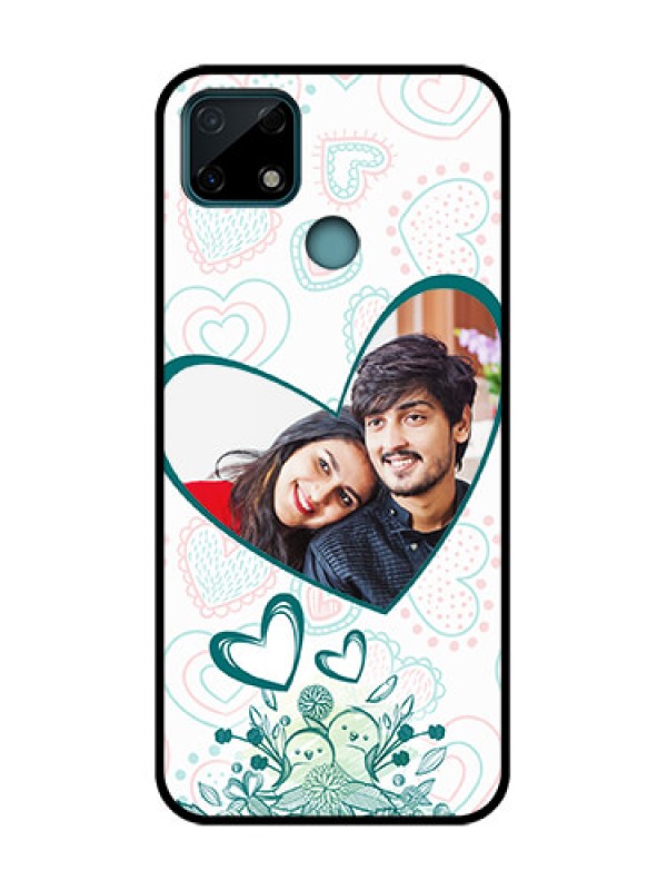 Custom Realme C25 Custom Metal Phone Case - Premium Couple Design