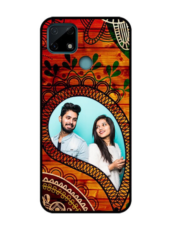 Custom Realme C25 Custom Metal Phone Case - Abstract Colorful Design