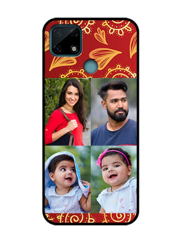 Custom Realme C25 Custom Metal Phone Case - 4 Image Traditional Design
