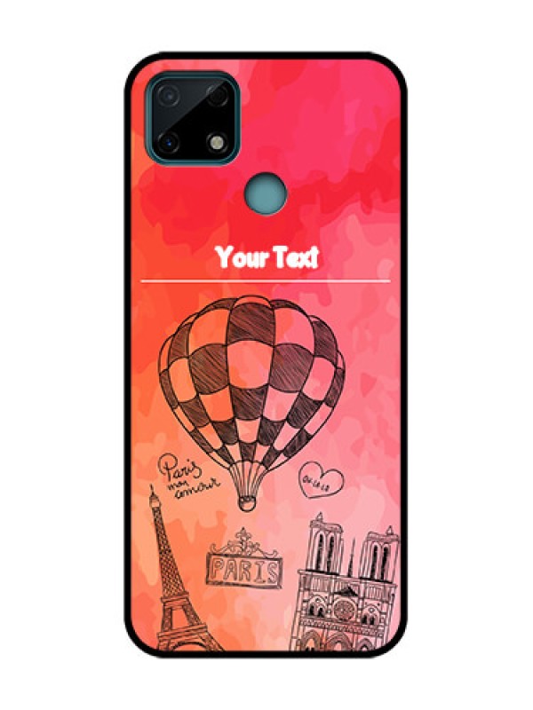 Custom Realme C25 Custom Metal Phone Case - Paris Theme Design
