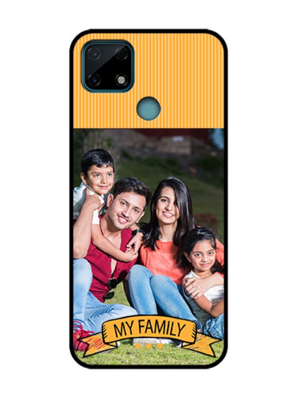 Custom Realme C25 Custom Metal Phone Case - My Family Design