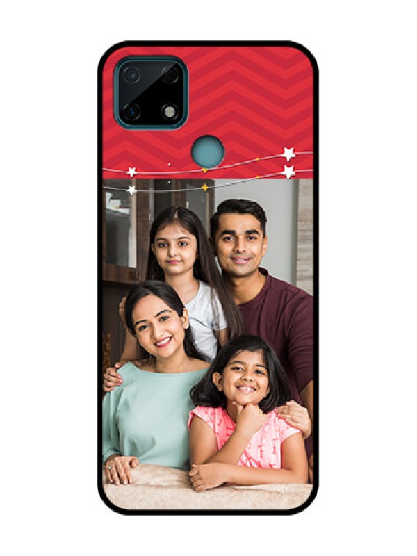 Custom Realme C25 Custom Metal Phone Case - Happy Family Design