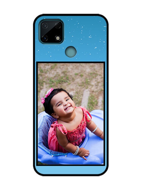 Custom Realme C25 Custom Metal Phone Case - Wave Pattern Colorful Design