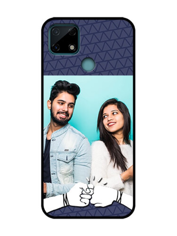 Custom Realme C25 Custom Metal Phone Case - With Best Friends Design