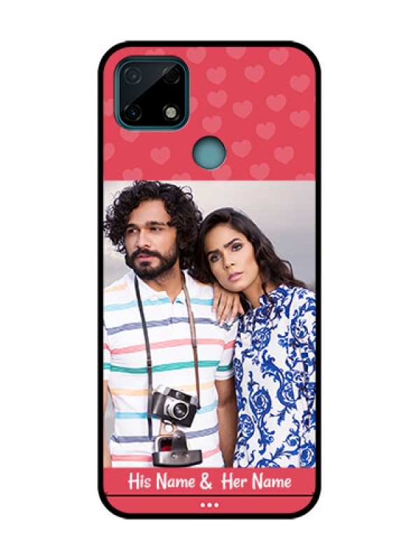 Custom Realme C25 Custom Metal Phone Case - Simple Love Design