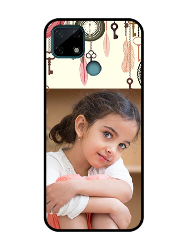 Custom Realme C25 Custom Metal Phone Case - Boho Style Design