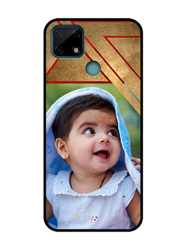 Custom Realme C25 Custom Metal Phone Case - Gradient Abstract Texture Design
