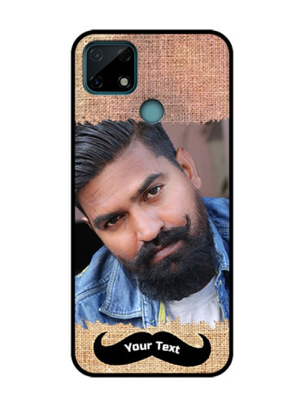 Custom Realme C25 Custom Metal Phone Case - With Texture Design