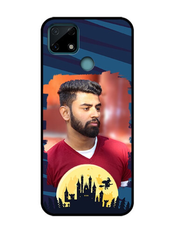Custom Realme C25 Custom Metal Phone Case - Halloween Witch Design