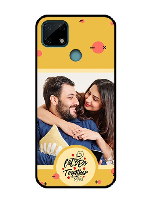 Custom Realme C25 Custom Metal Phone Case - Lets Be Together Design