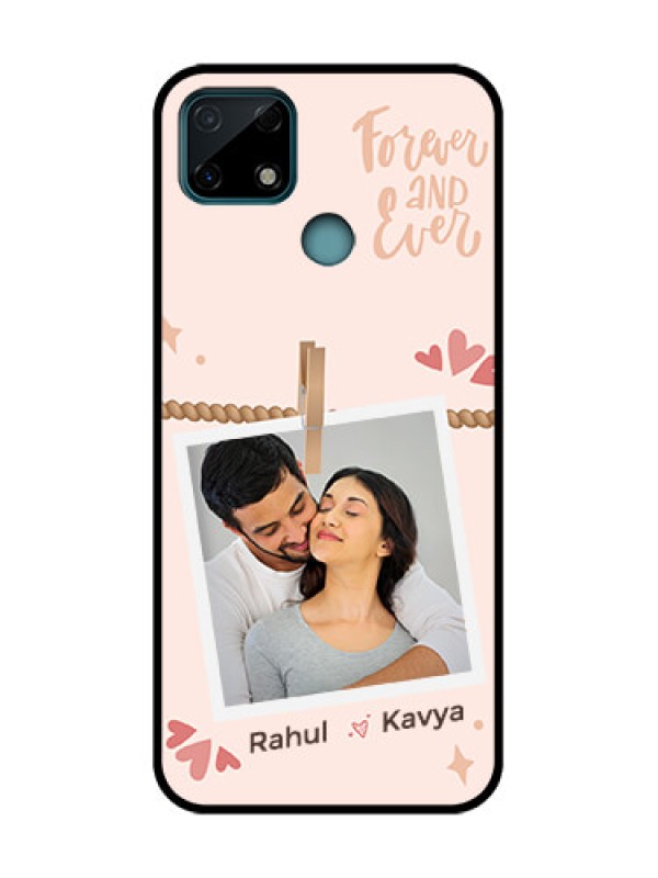 Custom Realme C25 Custom Metal Phone Case - Forever And Ever Love Design