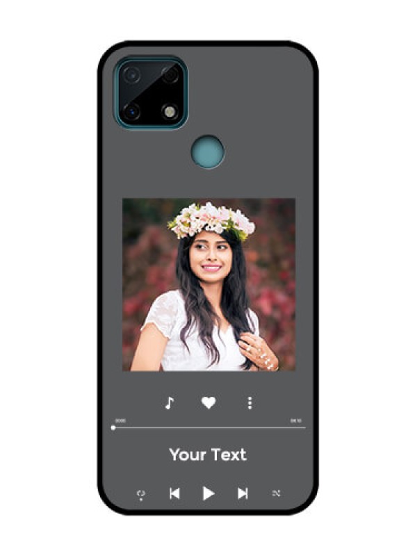 Custom Realme C25 Custom Metal Phone Case - Play The Music Design