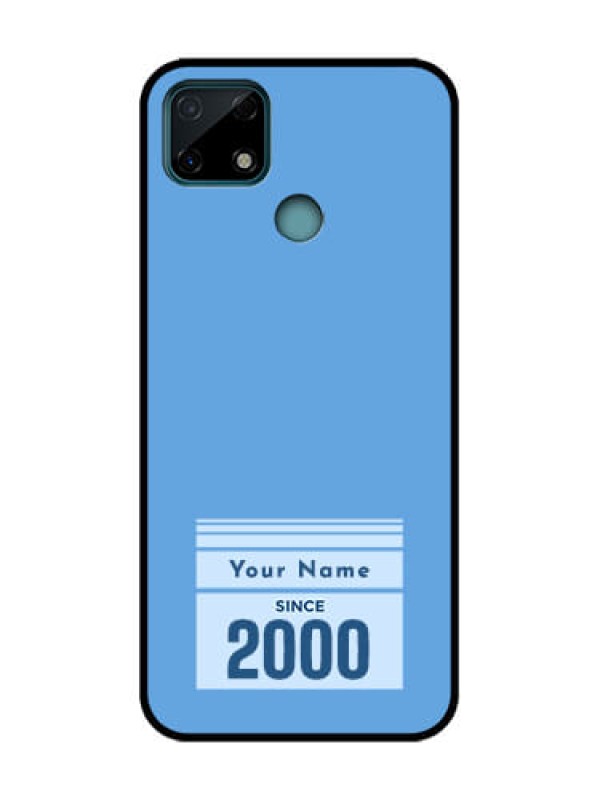 Custom Realme C25 Custom Metal Phone Case - Custom Year Of Birth Design