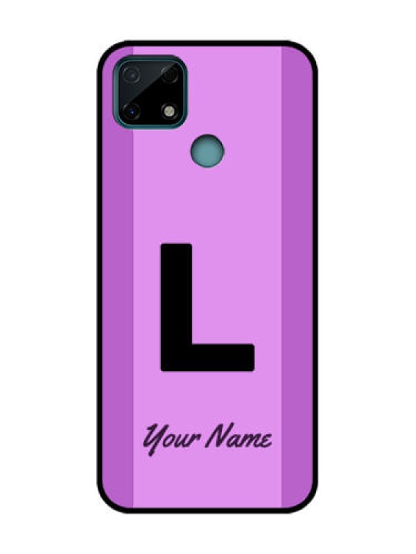 Custom Realme C25 Custom Metal Phone Case - Tricolor Custom Text Design