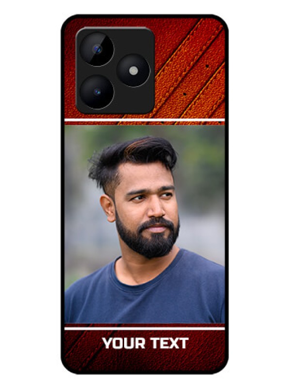 Custom Realme C51 Custom Metal Phone Case - Leather Phone Case Design