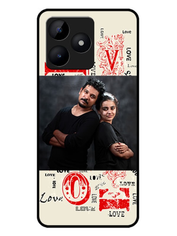 Custom Realme C51 Custom Metal Phone Case - Trendy Love Design Case