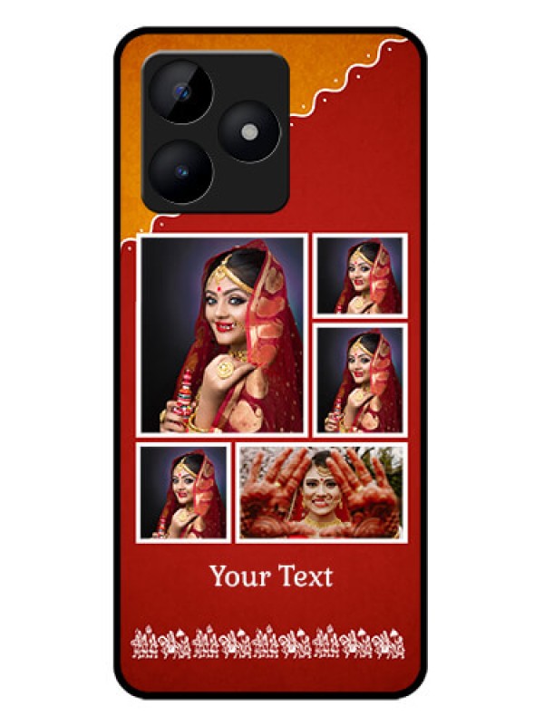 Custom Realme C51 Custom Metal Phone Case - Wedding Pic Upload Design