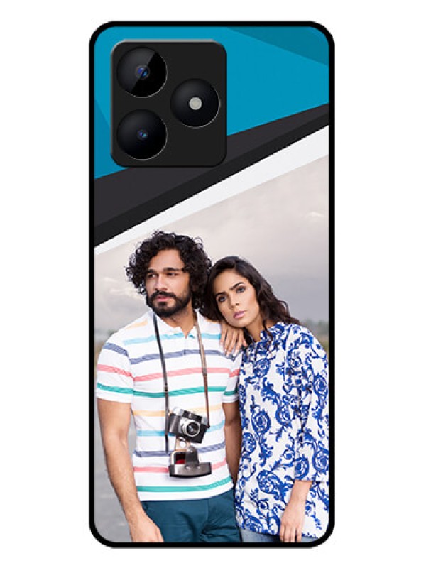 Custom Realme C51 Custom Metal Phone Case - Simple Pattern Photo Upload Design