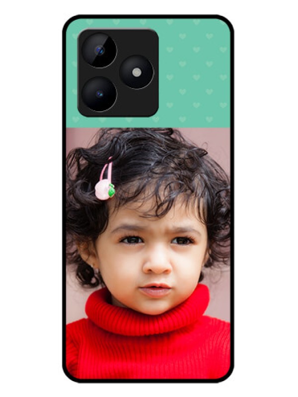 Custom Realme C51 Custom Metal Phone Case - Lovers Picture Design