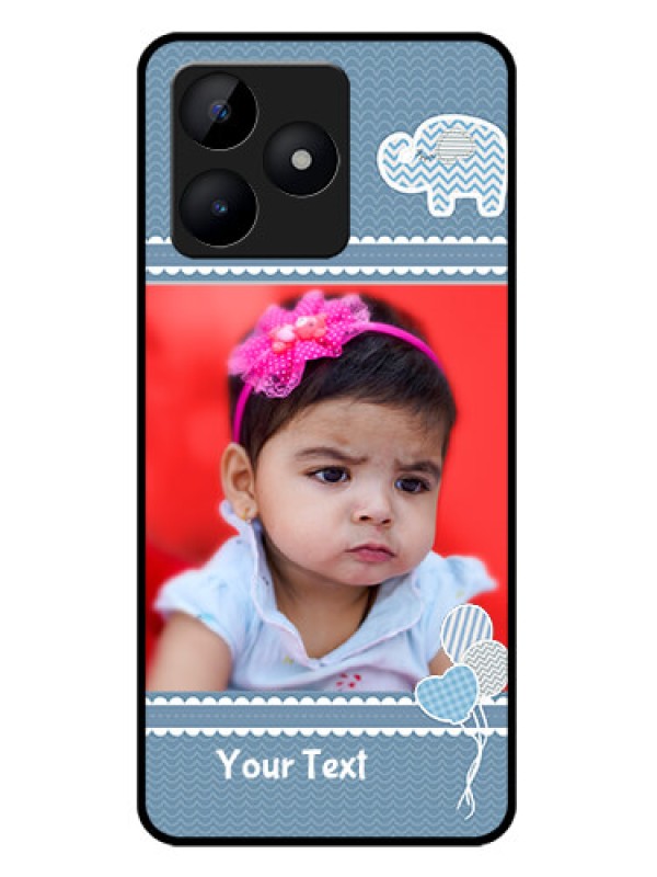 Custom Realme C51 Custom Metal Phone Case - With Kids Pattern Design