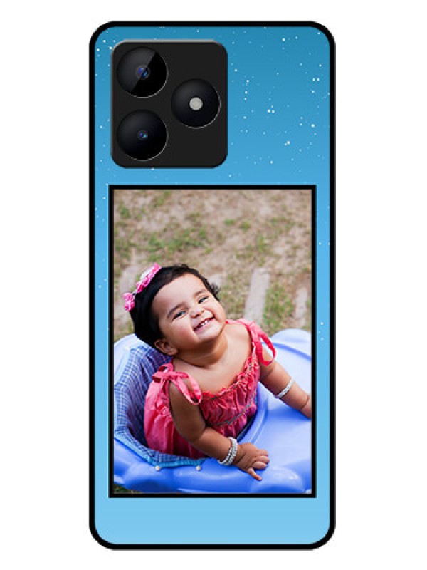 Custom Realme C51 Custom Metal Phone Case - Wave Pattern Colorful Design