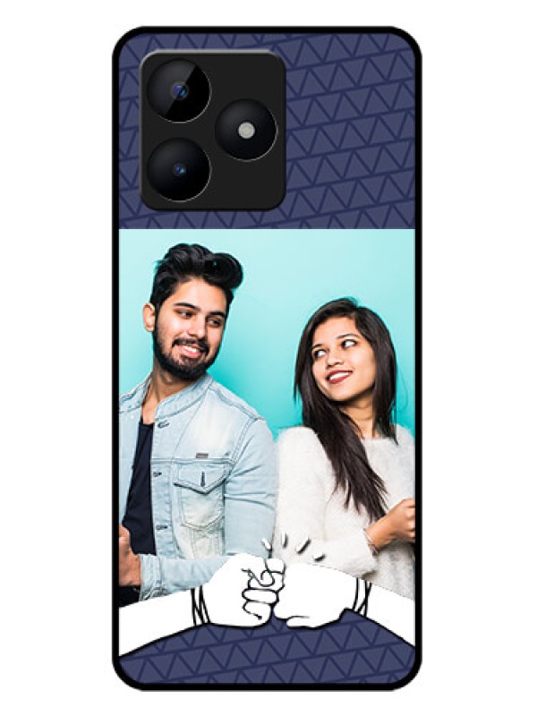 Custom Realme C51 Custom Metal Phone Case - With Best Friends Design