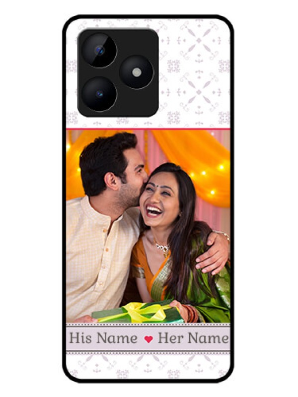 Custom Realme C51 Custom Metal Phone Case - With Photo And Ethnic Design
