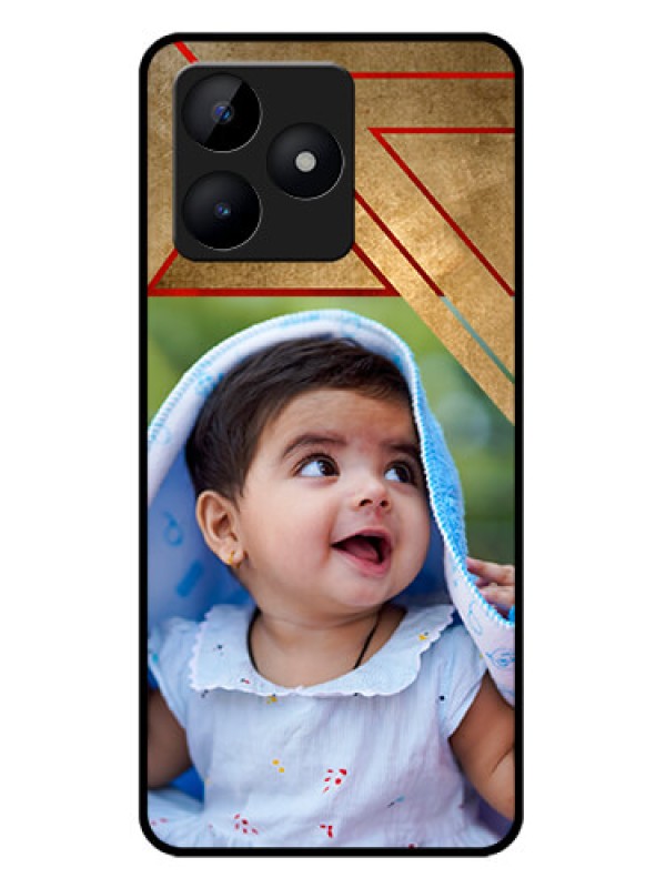 Custom Realme C51 Custom Metal Phone Case - Gradient Abstract Texture Design