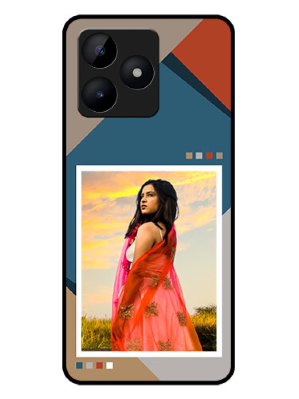 Custom Realme C51 Custom Metal Phone Case - Retro Color Pallet Design