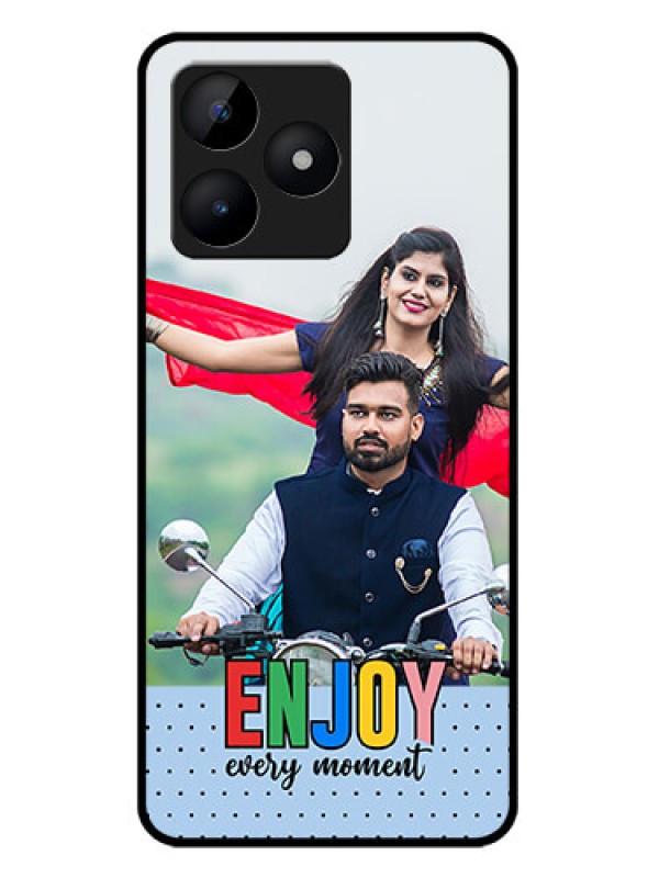 Custom Realme C51 Custom Metal Phone Case - Enjoy Every Moment Design
