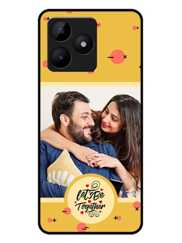 Custom Realme C51 Custom Metal Phone Case - Lets Be Together Design