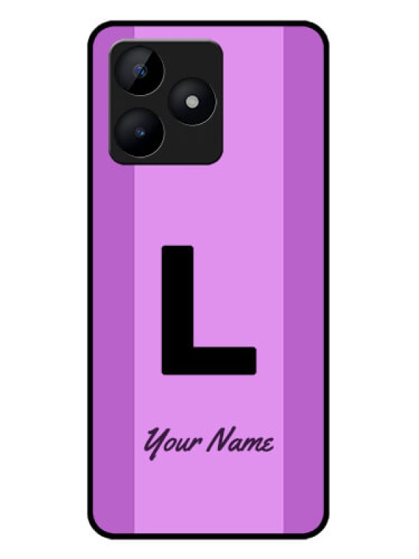 Custom Realme C51 Custom Metal Phone Case - Tricolor Custom Text Design