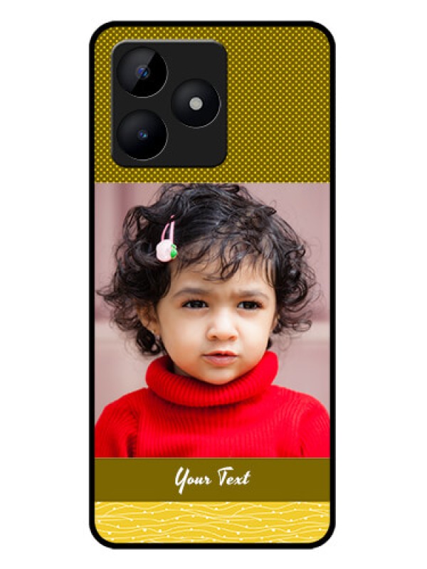 Custom Realme C53 Custom Metal Phone CaseSimple Green Color Design