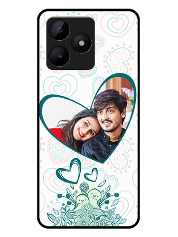 Custom Realme C53 Custom Metal Phone CasePremium Couple Design