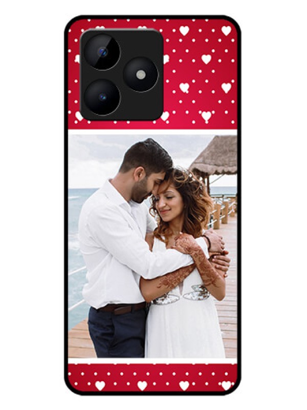 Custom Realme C53 Custom Metal Phone CaseHearts Mobile Case Design