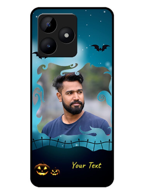 Custom Realme C53 Custom Metal Phone CaseHalloween Frame Design