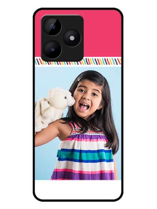 Custom Realme C53 Custom Metal Phone CaseLine Art Design