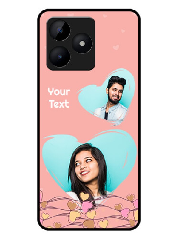 Custom Realme C53 Custom Metal Phone CaseLove Doodle Design
