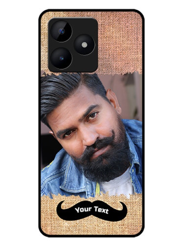 Custom Realme C53 Custom Metal Phone CaseWith Texture Design