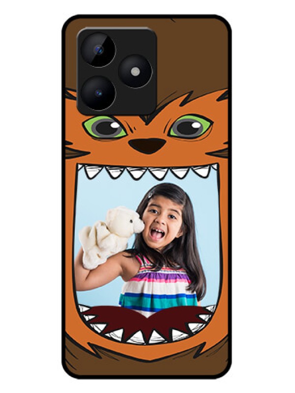 Custom Realme C53 Custom Metal Phone CaseOwl Monster Back Case Design