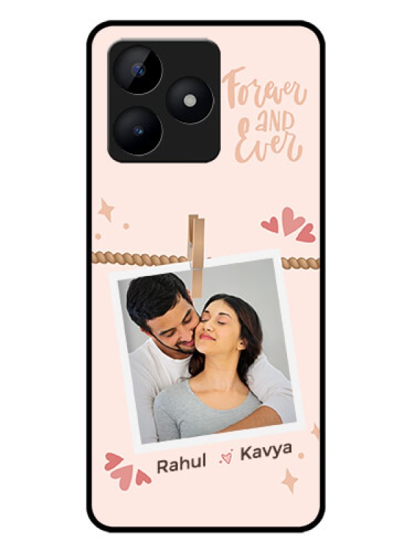 Custom Realme C53 Custom Metal Phone CaseForever And Ever Love Design