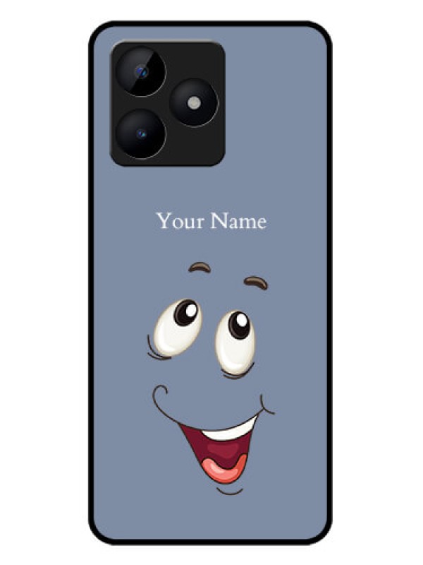 Custom Realme C53 Custom Metal Phone CaseLaughing Cartoon Face Design