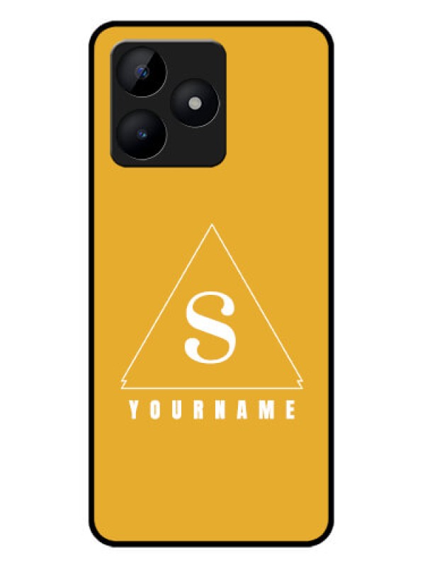 Custom Realme C53 Custom Metal Phone CaseSimple Triangle Design