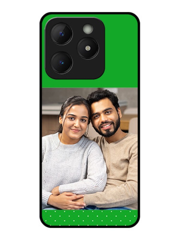 Custom Realme C63 Custom Metal Phone Case - Green Pattern Design