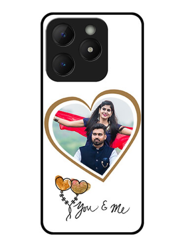 Custom Realme C63 Custom Metal Phone Case - You and Me Design