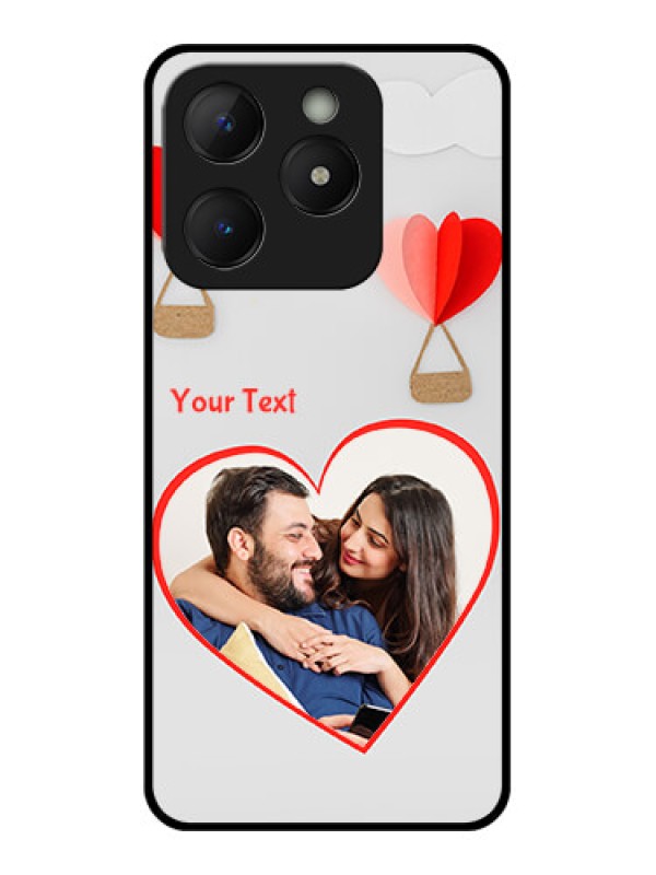 Custom Realme C63 Custom Metal Phone Case - Parachute Love Design